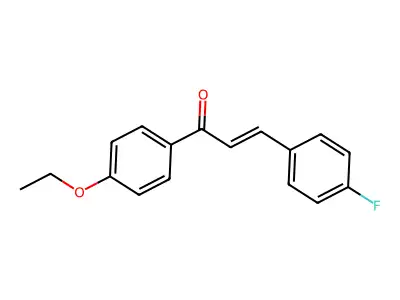 1-(4-Ethoxyphenyl)-3-(4-fluorophenyl)prop-2-en-1-one structure