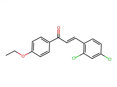 3-(2,4-Dichlorophenyl)-1-(4-ethoxyphenyl)prop-2-en-1-one structure