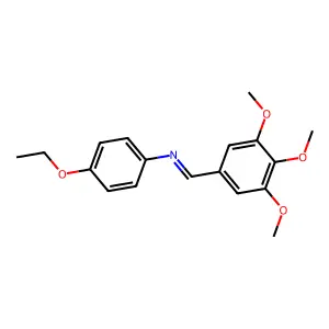 N-(4-ethoxyphenyl)-1-(3,4,5-trimethoxyphenyl)methanimine structure