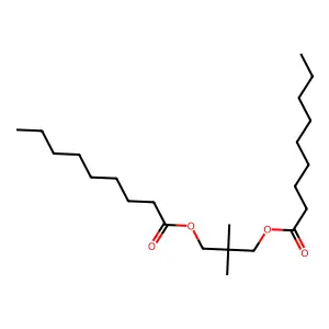 Nonanoic acid, 1,1'-(2,2-dimethyl-1,3-propanediyl) ester structure