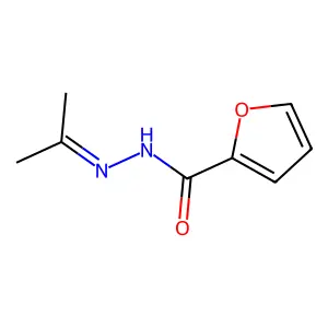 2-Furancarboxylic acid, 2-(1-methylethylidene)hydrazide structure