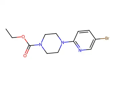 Ethyl 4-(5-bromopyridin-2-yl)piperazine-1-carboxylate structure