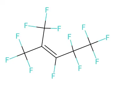 Perfluoro(2-methyl-2-pentene) structure