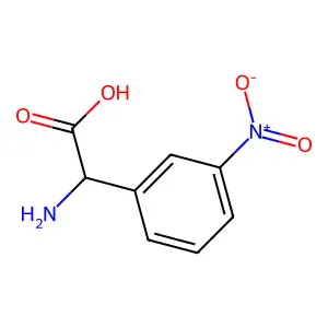 (2S)-2-amino-2-(3-nitrophenyl)acetic acid structure