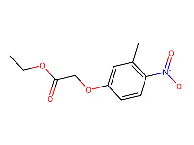 Ethyl 2-(3-methyl-4-nitrophenoxy)acetate structure