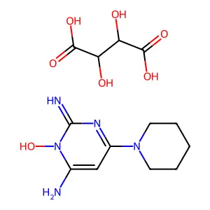 Minoxidil tartrate structure