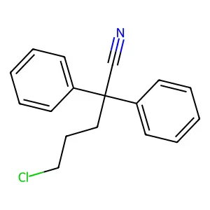 5-Chloro-2,2-diphenylpentanenitrile structure