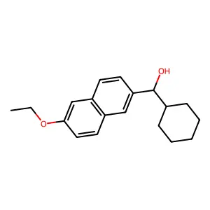 Cyclohexyl(6-ethoxynaphthalen-2-yl)methanol structure