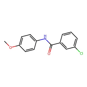 3-chloro-N-(4-methoxyphenyl)benzamide structure