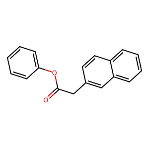 2-Naphthaleneacetic acid, phenyl ester structure