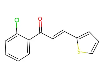 1-(2-Chlorophenyl)-3-(2-thienyl)prop-2-en-1-one structure