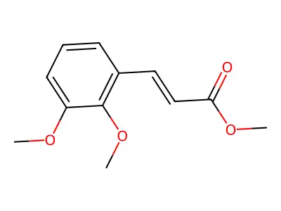 2,3-Dimethoxycinnamic acid methyl ester structure