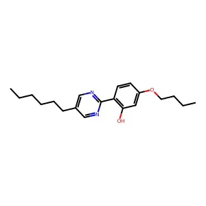 2-(4-Butoxy-2-hydroxyphenyl)-5-hexylpyrimidine structure