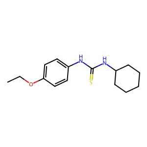 1-Cyclohexyl-3-(4-ethoxyphenyl)-2-thiourea structure