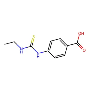 4-{[(Ethylamino)carbothioyl]amino}benzoic acid structure