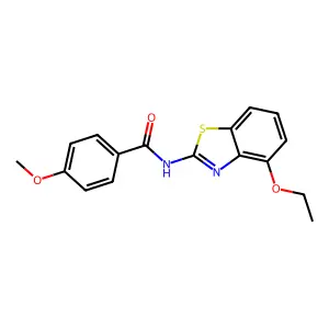 N-(4-ethoxy-1,3-benzothiazol-2-yl)-4-methoxybenzamide structure