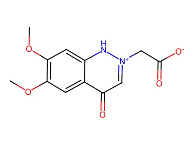 cinnolinium, 2-(carboxymethyl)-6,7-dimethoxy-4-hydroxy-, inner salt structure