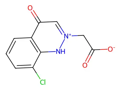 cinnolinium, 2-(carboxymethyl)-8-chloro-4-hydroxy-, inner salt structure