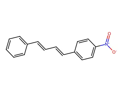 1-nitro-4-(4-phenylbuta-1,3-dienyl)benzene structure