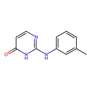 2-(3-methylanilino)-1H-pyrimidin-6-one structure