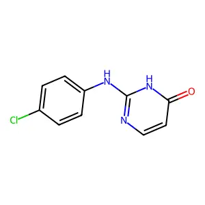2-((4-Chlorophenyl)amino)pyrimidin-4(1H)-one structure