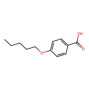 Benzoic acid, 4-(pentyloxy)- structure