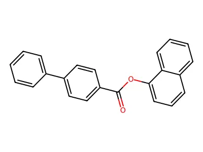 Naphthyl 4-phenylbenzoate structure