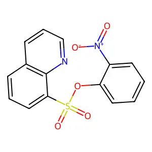 8-Quinolinesulfonic acid, 2-nitrophenyl ester structure