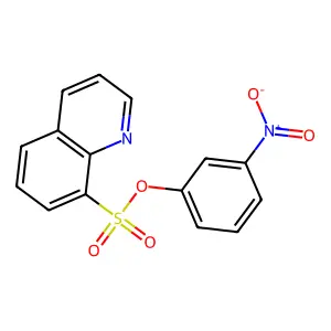 8-Quinolinesulfonic acid, 3-nitrophenyl ester structure