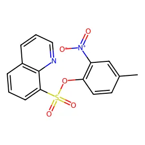 8-Quinolinesulfonic acid, 4-methyl-2-nitrophenyl ester structure