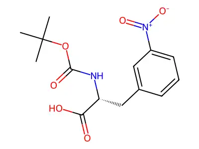 Boc-3-Nitro-L-Phenylalanine structure