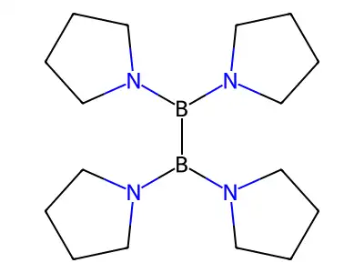 Tetrakis(pyrrolidino)diborane structure