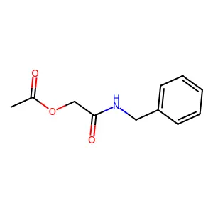 Acetamide, 2-(acetyloxy)-N-(phenylmethyl)- structure