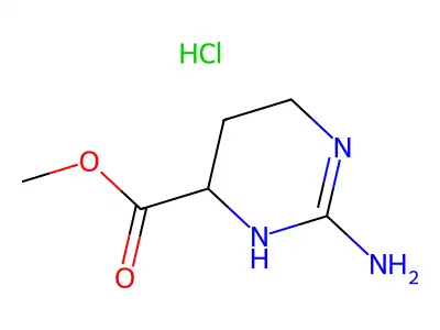 Methyl 2-imino-1,3-diazinane-4-carboxylate--hydrogen chloride (1/1) structure