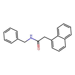 N-benzyl-2-(1-naphthyl)acetamide structure