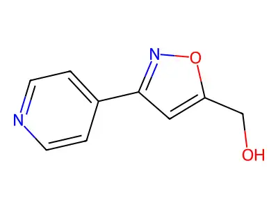 [3-(Pyridin-4-yl)-1,2-oxazol-5-yl]methanol structure