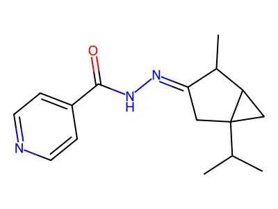 ISONICOTINIC ACID 3-THUJYLIDENEHYDRAZIDE structure