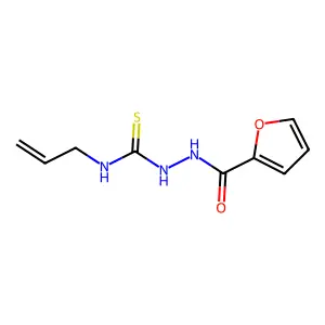 N-allyl-2-(2-furoyl)hydrazinecarbothioamide structure