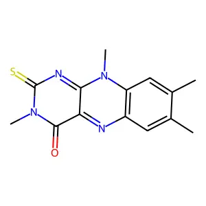 3,7,8,10-Tetramethyl-2-sulfanylidenebenzo[g]pteridin-4-one structure