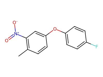 4-(4-Fluorophenoxy)-1-methyl-2-nitrobenzene structure
