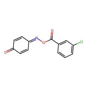 [(4-Oxocyclohexa-2,5-dien-1-ylidene)amino] 3-chlorobenzoate structure