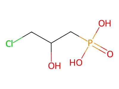 (3-Chloro-2-hydroxypropyl)phosphonic acid structure