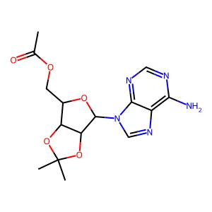 5'-o-Acetyl-2',3'-o-isopropylideneadenosine structure