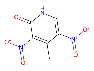 2-Hydroxy-4-methyl-3,5-dinitropyridine structure