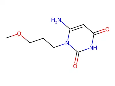 6-Amino-1-(3-methoxypropyl)pyrimidine-2,4-dione structure