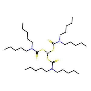Antimony diamyldithiocarbamate structure