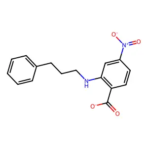 4-Nitro-2-(3-phenylpropylamino)benzoate structure