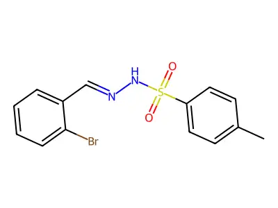N-[(2-bromophenyl)methylideneamino]-4-methylbenzenesulfonamide structure