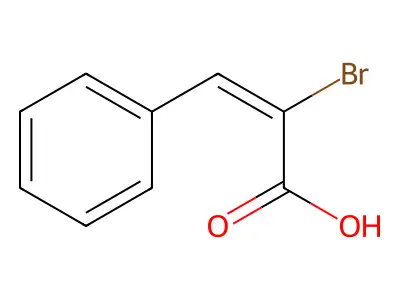 Alpha-bromocinnamic acid structure