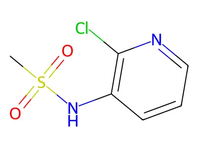 N-(2-chloropyridin-3-yl)methanesulfonamide structure
